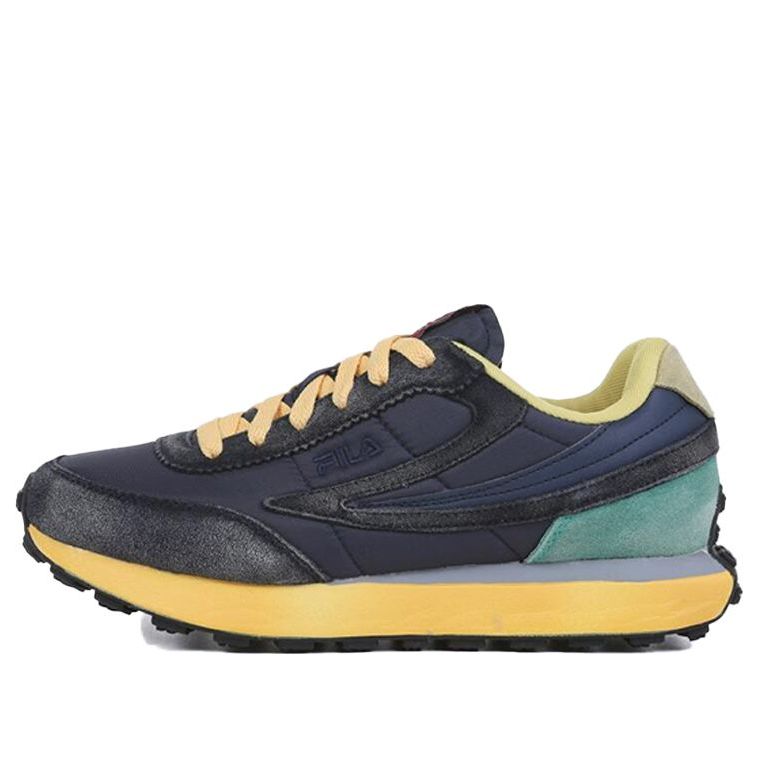 FILA Pontino Washing Low Top Running Shoes Black/Blue/Yellow 1RM01570D_147