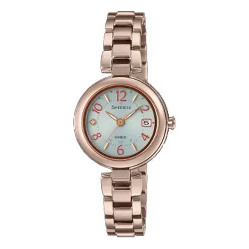 CASIO SHEEN Series Stylish Classic Watch Solar Charging Solar Powered Rose Gold Analog SHW-7100TCG-7AJF