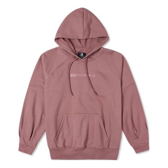 (WMNS) Converse Twisted Knits Hoodie Asia Sizing 'Pink' 10024670-A02