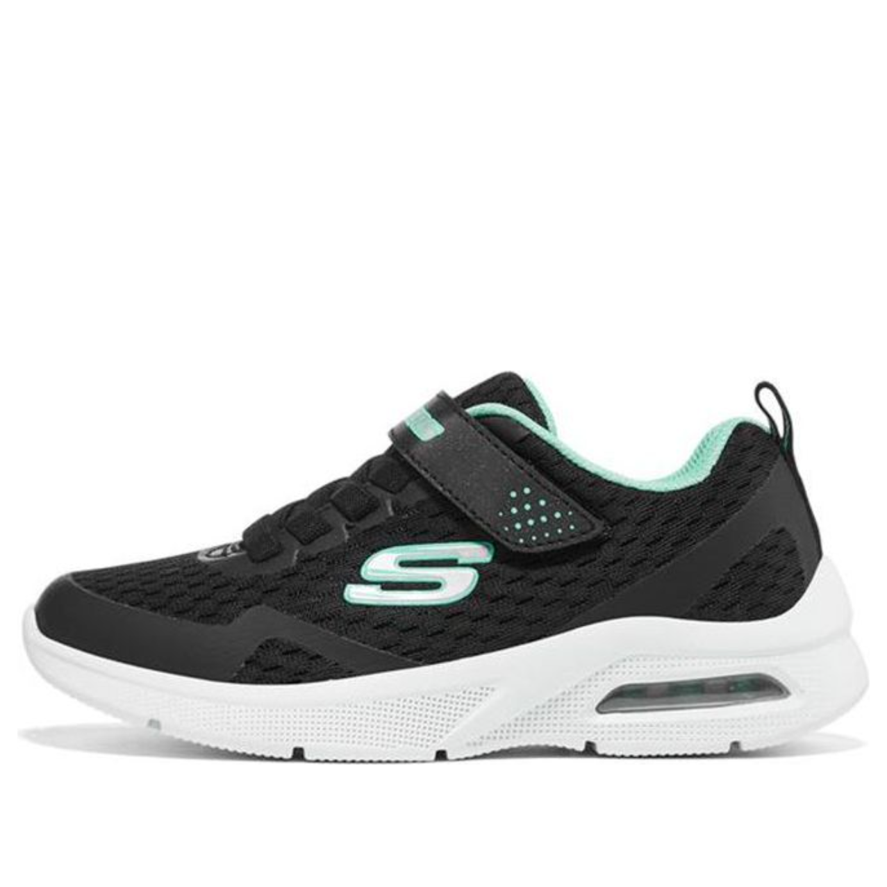 Skechers Microspec Max 'Black Light Blue' 302377L-BLK
