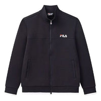 FILA Stand Collar Casual Knit Jacket Tops Navy Blue F11M048540F-NV