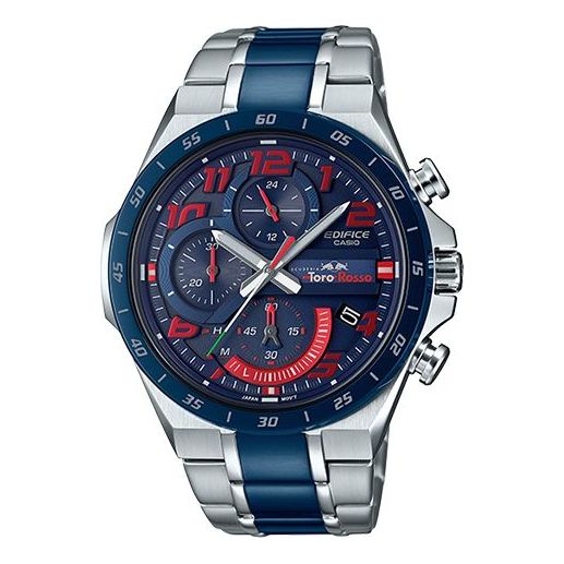CASIO Quartz EDIFICE Mens RedBlue Analog EQS-920TR-2A