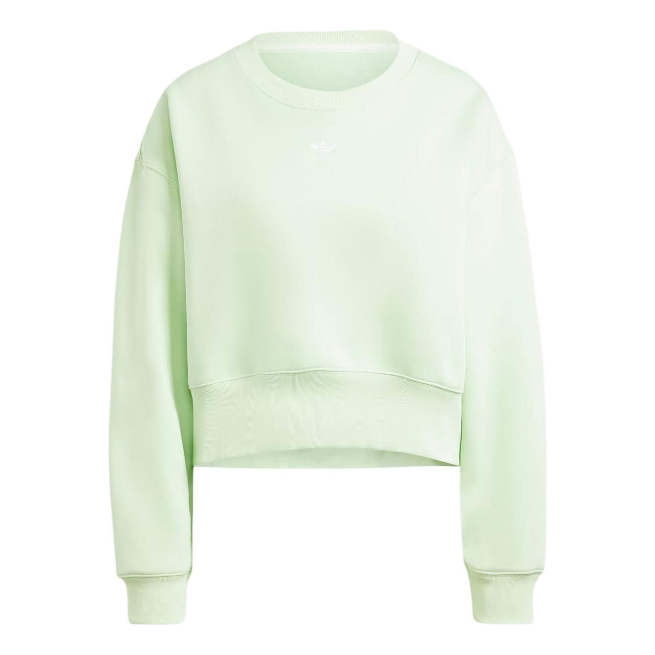 (WMNS) adidas Adicolor Essentials Crew Sweatshirt Asia Sizing 'Light Green' IR5972