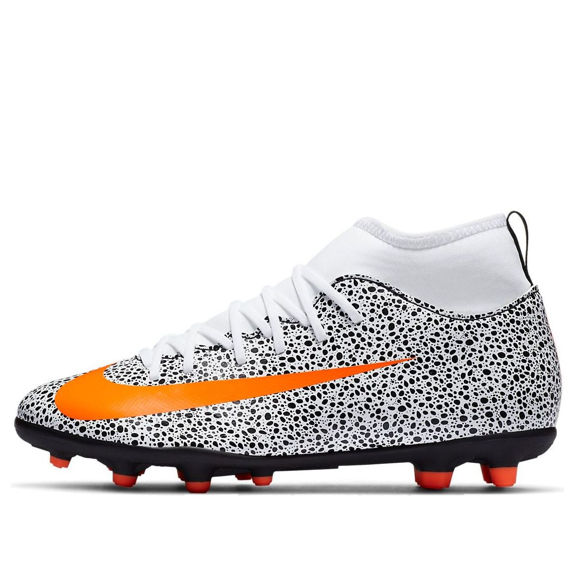 (GS) Nike Jr. Mercurial Superfly 7 Club CR7 Safari MG 'Black White Yellow' CV3285-180