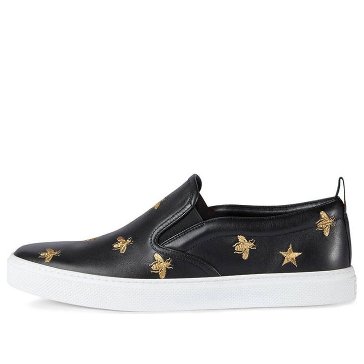 Gucci Slip-On 'Bees - Black' 407364-AXWB0-1076