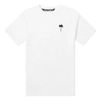 PALM ANGELS Palm Logo Tee Chest Brown logo Short Sleeve White PMAA038R207520280210