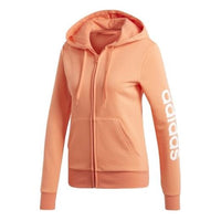 (WMNS) adidas Logo Printing Hooded Jacket Pink EI0659