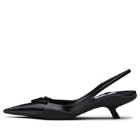 (WMNS) PRADA 30mm Sling-Back Pumps Brushed Leather 'Black' 1I565M_055_F0002_F_A045