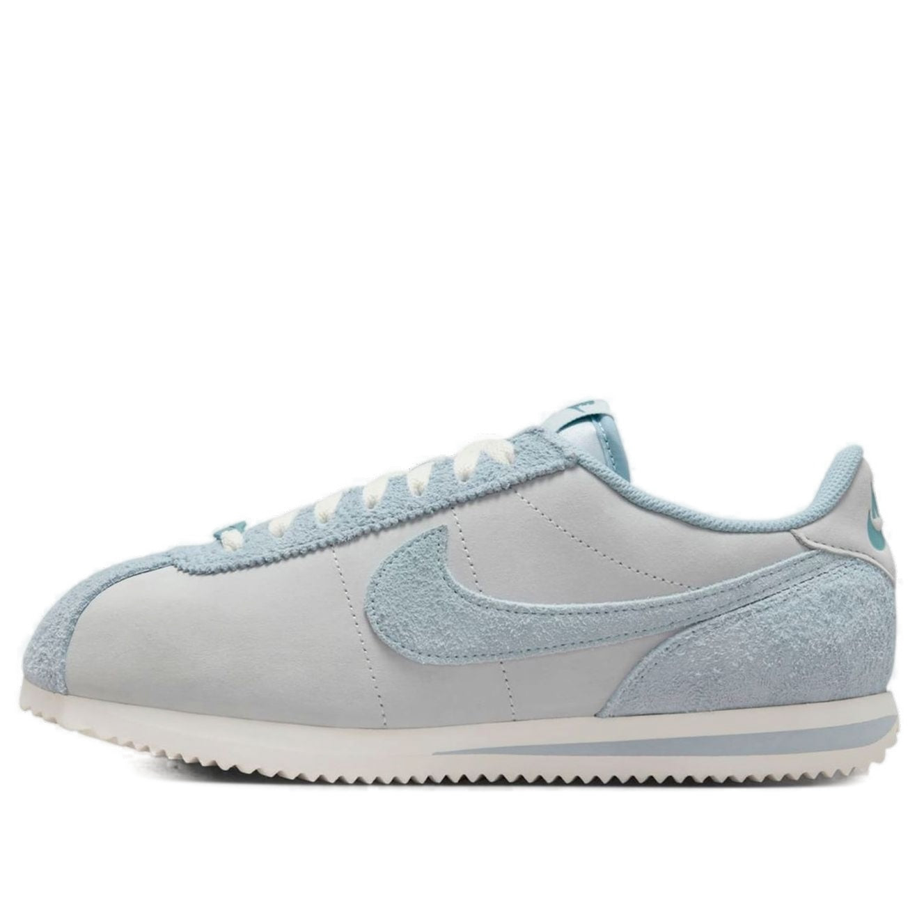 (WMNS) Nike Cortez Premium Leather 'Pure Platinum Armory Blue' HQ1500-043