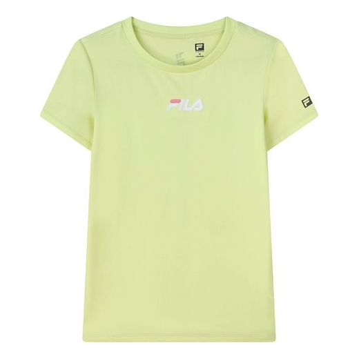 (WMNS) FILA Printing Round-Neck Yellow A11W122104F-YE