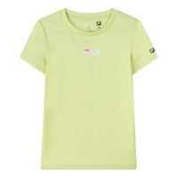 (WMNS) FILA Printing Round-Neck Yellow A11W122104F-YE