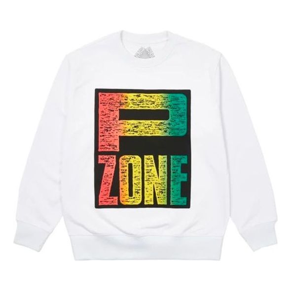 PALACE x M-Zone P-Zone Crossover Alphabet Pattern Round Neck White P20CW011