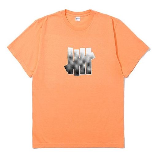 Men's UNDEFEATED Gradient Logo Printing Short Sleeve Orange 80099-ORANGE