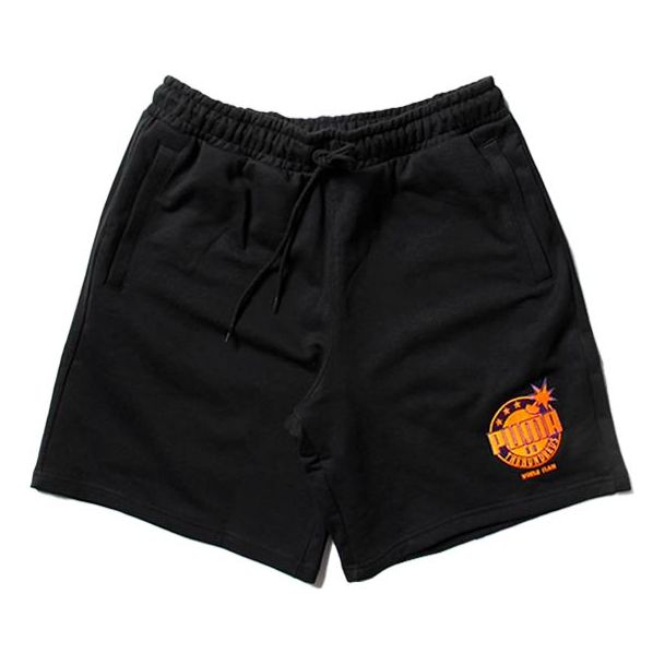 PUMA x The Hundreds Shorts Multiple Pockets Embroidered Logo Black 596751-01