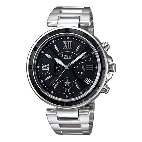 CASIO SHEEN Waterproof Limited Edition Stainless Steel Strap Black Analog SHE-5515BD-1A