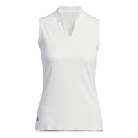 (WMNS) adidas Ultimate365 Textured Sleeveless Polo Shirt Asia Sizing 'Beige' IN2553
