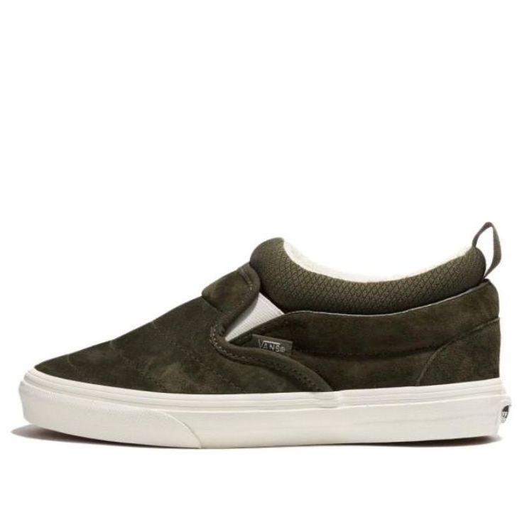 Vans Cozy Knit Slip-on Mid Skate Shoes 'Olive' VN0009QUOLV