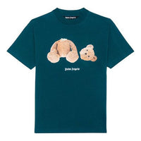 Men's PALM ANGELS Bear Short Sleeve Green PMAA001E20JER0035760