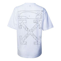 (WMNS) Off-White Back Arrow Pattern Short Sleeve Ordinary Version White OWAA049S20JER0030110