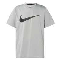 Nike Logo Printing Breathable Quick Dry Sports Short Sleeve Gray Black Blue CZ2418-073