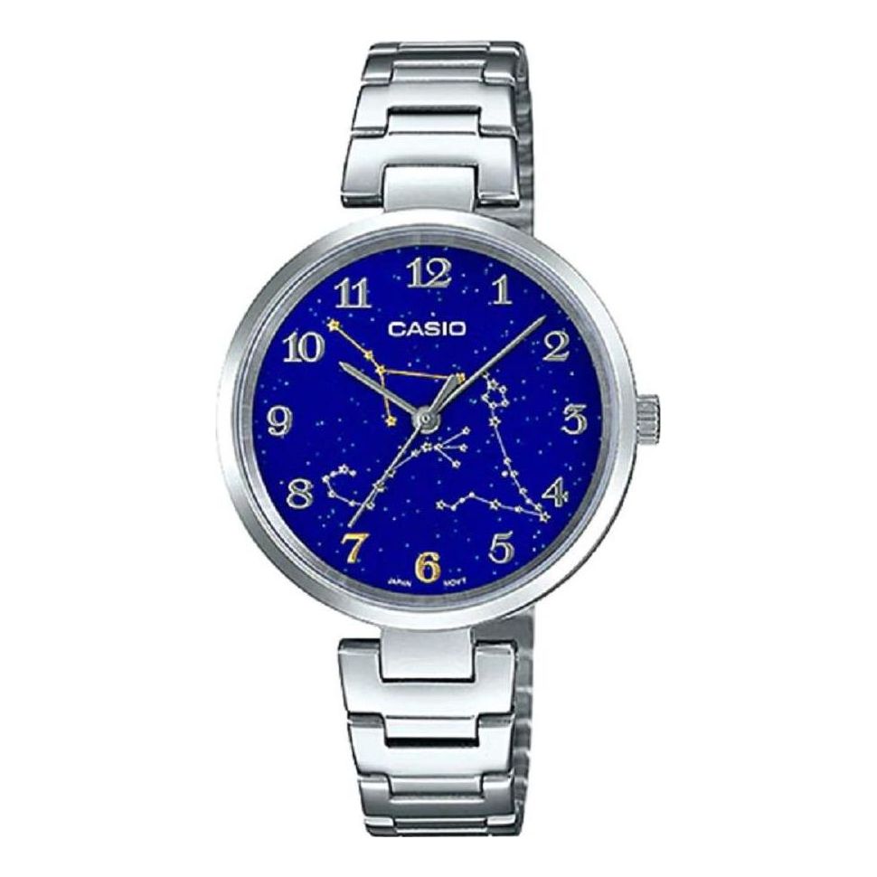 CASIO Blue Dial Pattern Dial Quartz Watch Analog LTP-E04D-2A