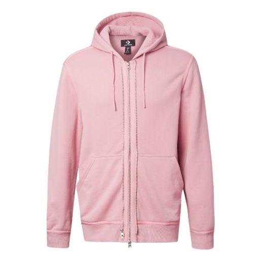 Men's Converse Zipper hooded Cardigan Jacket Pink 10019463-690
