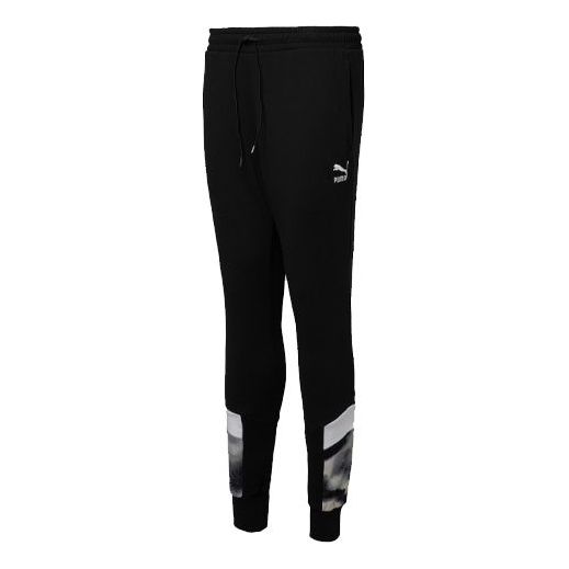PUMA Cloud Pack Mcs Track Suit Bottoms Joggers Pants 'Black White' 596336-01