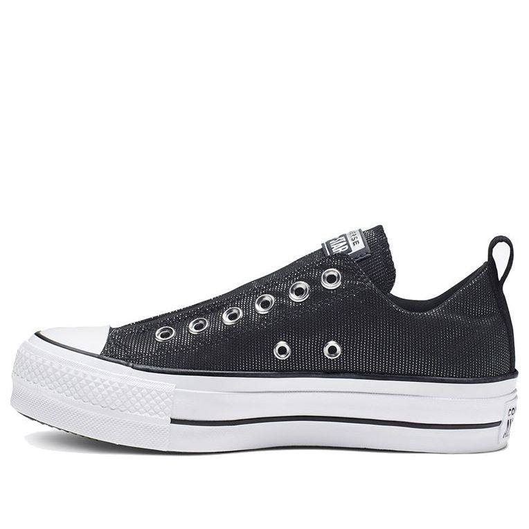 (WMNS) Converse Chuck Taylor All Star Final Frontier Platform Slip Thick Sole 'Black White' 565240C