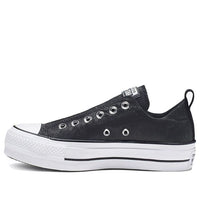 (WMNS) Converse Chuck Taylor All Star Final Frontier Platform Slip Thick Sole 'Black White' 565240C