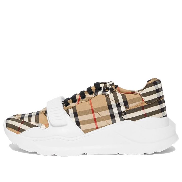 Burberry Vintage Check Cotton Sneakers 'Beige White' 80202821