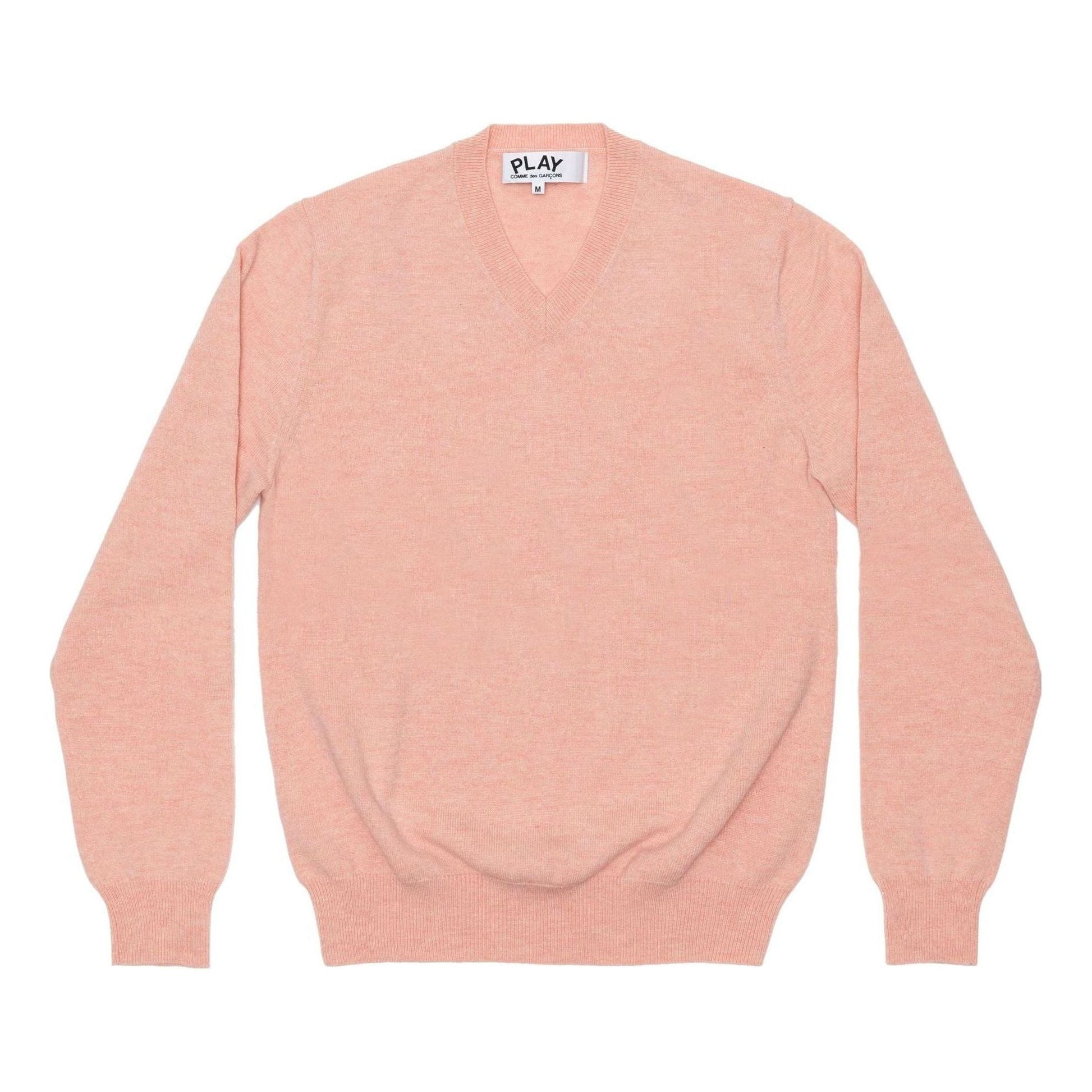 (WMNS) COMME des GARCONS PLAY V-Neck Pullover Sleeve Heart 'Pink' AZ-N089-051-5