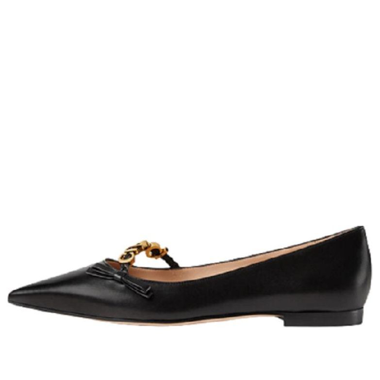 (WMNS) Gucci Ballet Flat 'Black' 674772-C9D10-1000