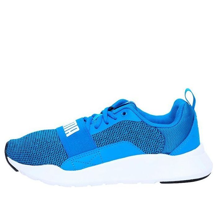 (GS) PUMA Wired Knit Low Top Running Shoes Blue/White 367381-05