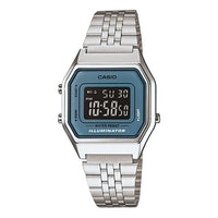 CASIO Stainless Steel Strap Quartz Waterproof Analog Unisex Blue Digital LA680WA-2B