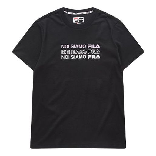 (WMNS) Fila FUSION Minimalistic Short Sleeve Black T11W021111F-BK