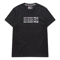 (WMNS) Fila FUSION Minimalistic Short Sleeve Black T11W021111F-BK