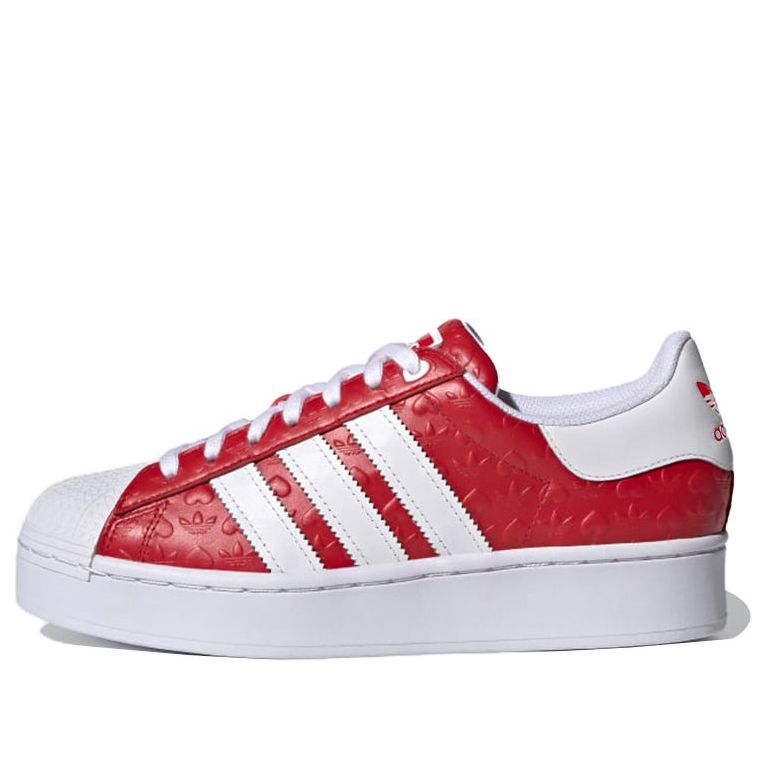 (WMNS) adidas Superstar Bold 'Heart Embossed - Scarlet' FZ1836