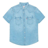Men's Levis Pocket Denim Short Sleeve Shirt Denim 86626-0001