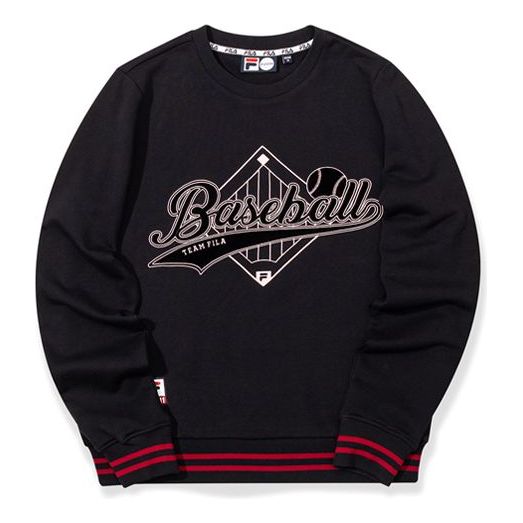 (WMNS) FILA FUSION Casual Sports Pullover Black Hoodie T11W032212F-BK