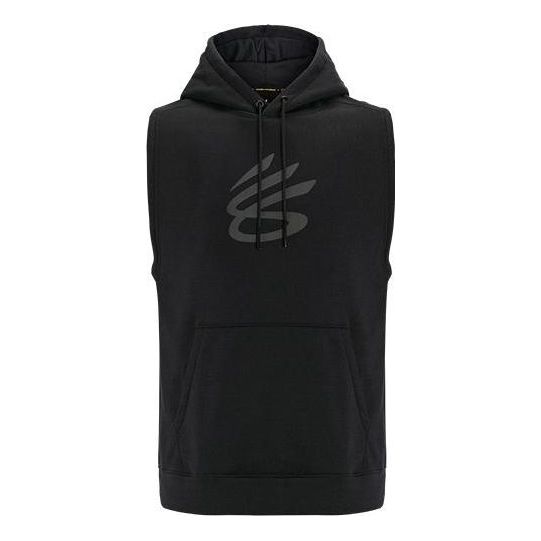 Under Armour Curry Fleece Sleeveless Hoodie 'Black' 1374301-001