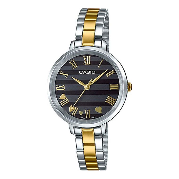 CASIO Quartz Movement Stainless Steel Case 35*30mm Black Watch LTP-E160SG-1A