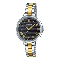 CASIO Quartz Movement Stainless Steel Case 35*30mm Black Watch LTP-E160SG-1A