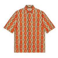 Gucci Cotton Linen G Paisley Shirt 'Orange' 653979-ZAGQ1-7192