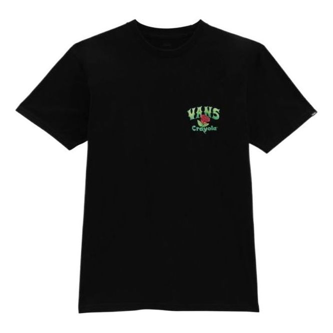 Vans x Crayola Rainbow T-Shirt 'Black Multi' VN0A7SOGYUY