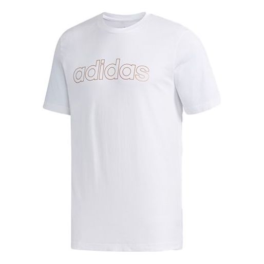 adidas M Ess Br Tee Sports Stylish Round Neck Short Sleeve White FM3444