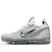 (GS) Nike Air VaporMax 2021 Flyknit 'White Metallic Silver' DB1550-100