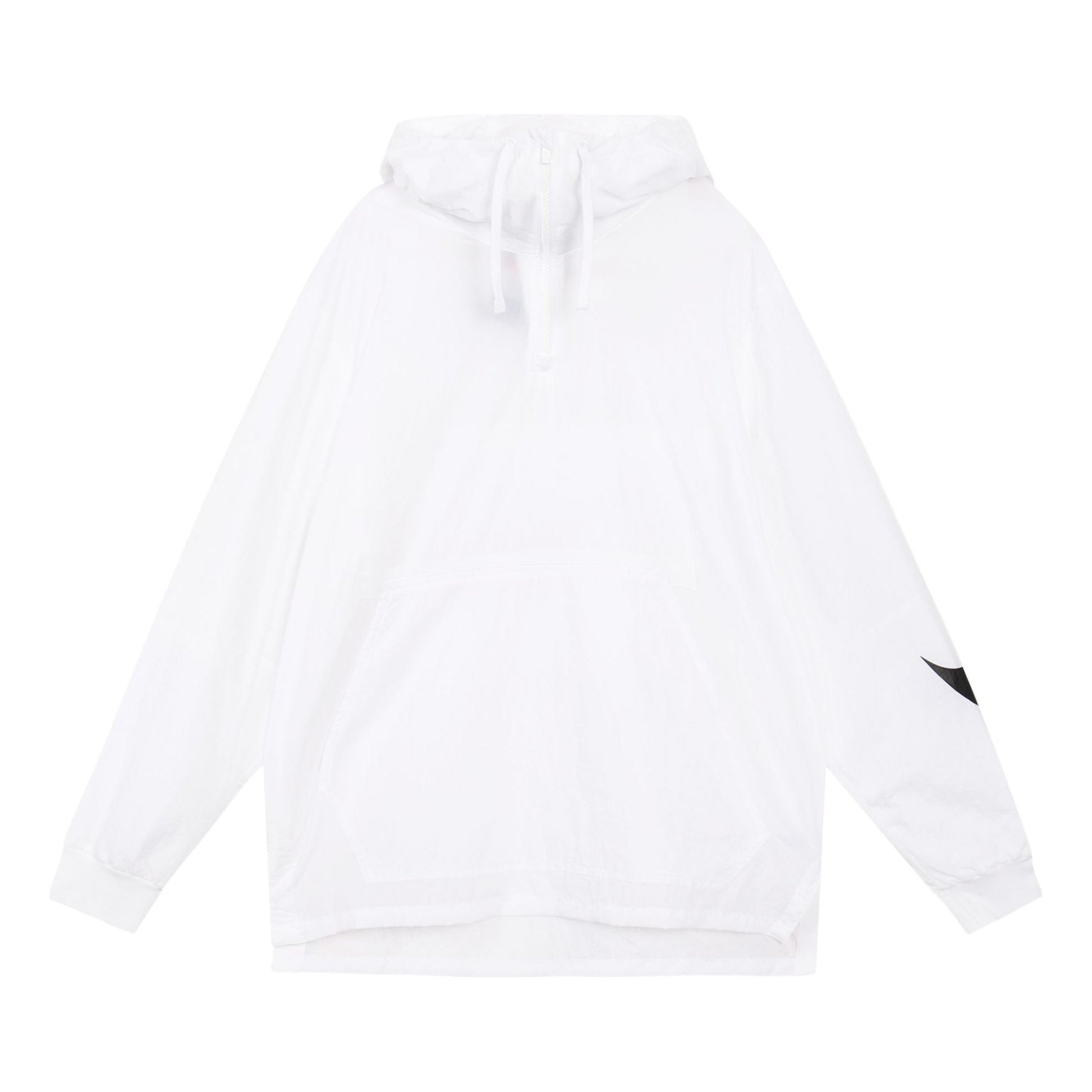 Nike Big Swoosh Large logo Half Zipper hooded Interchange Jacket White CW6207-100