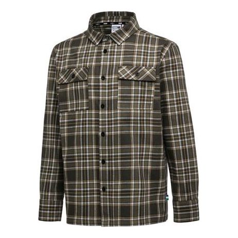 PUMA X Big Sean Check Shirt 'Green' 577035-01