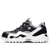 (WMNS) Skechers D Lites 2.0 Low-Top Daddy Shoes Black/White 99999672-BKW