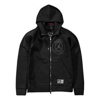 Air Jordan x Paris Saint-Germain Full Zip Hoodie Jacket 'Black' BQ4191-010